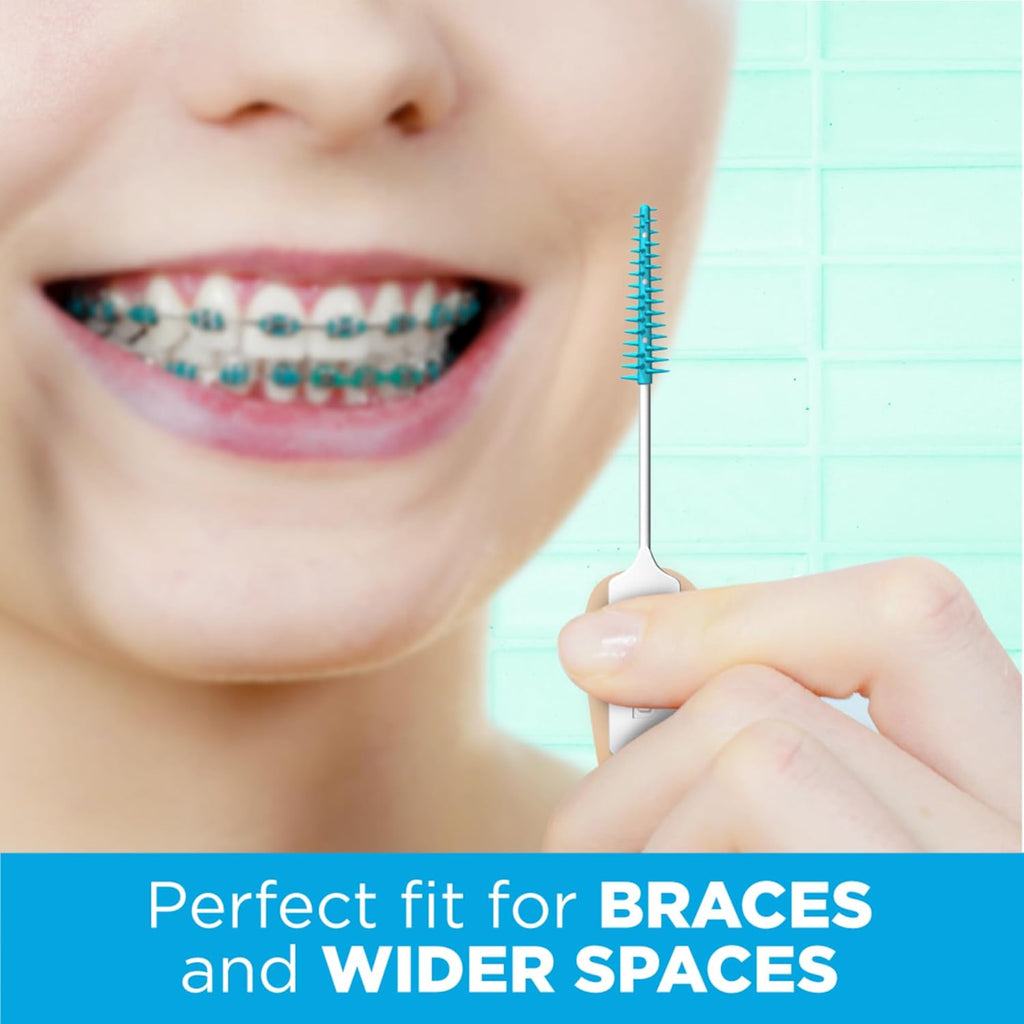Buy now GUM Soft-Picks Wider Space, Easy to Use Dental Picks for Teeth Cleaning and Gum Health, with Convenient Carry Case, Dentist Recommended Dental Picks, 100 Count at indiglob india