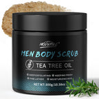 Men's Body Scrub Tea Tree Oil Mens Exfoliating Body Wash Body Scrub for Men