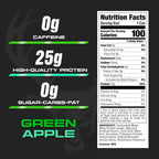 Bucked Up Lightly Carbonated Protein Soda | 25g Whey Isolate - Zero Sugar, Low Calorie, Caffeine Free, Clean Drink | Sparkling Protein Soda - 12 Pack, 16 oz Cans (Green Apple)