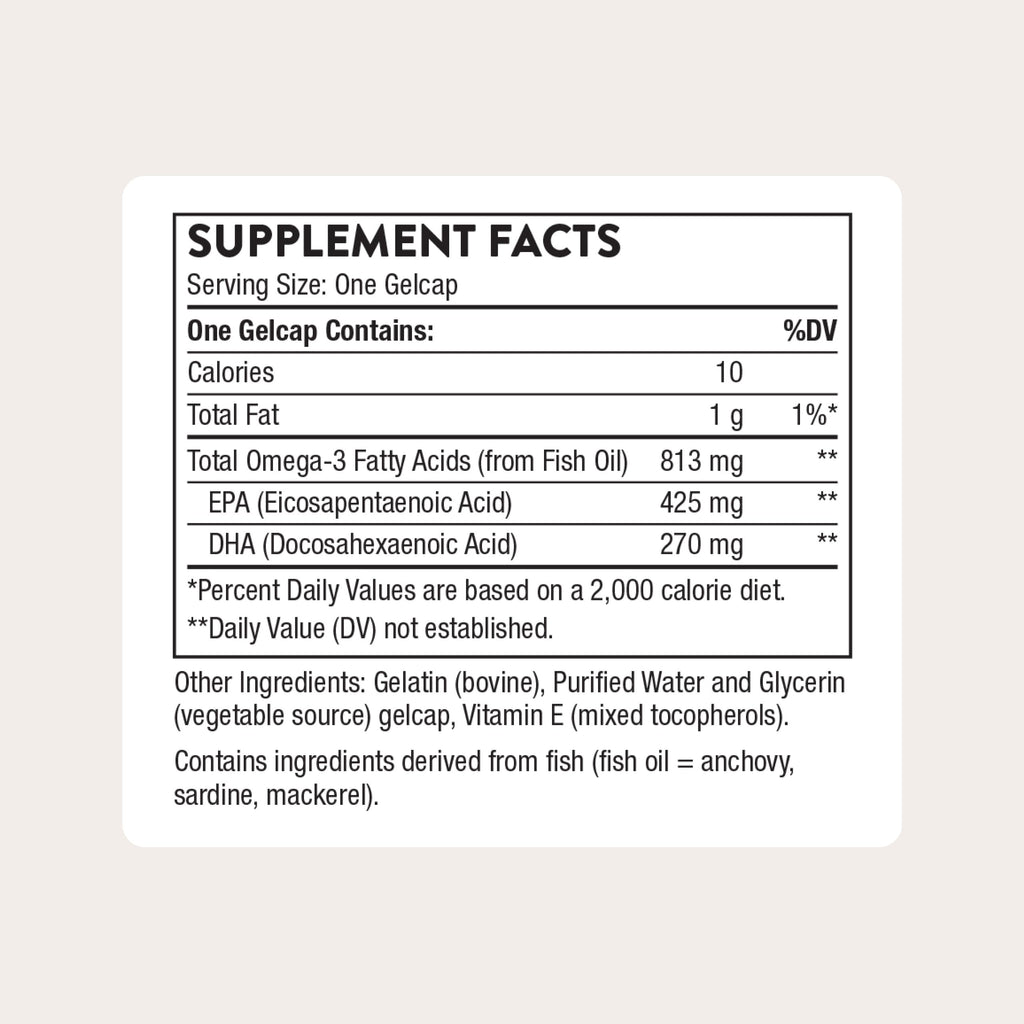 THORNE Super EPA, Omega-3 Fish Oil Supplement with EPA & DHA, 180 Softgels | Supports Brain, Joint & Heart Health, Promotes Healthy Skin*, EPA & DHA from Sustainably Sourced Fish, NSF Contents Certified