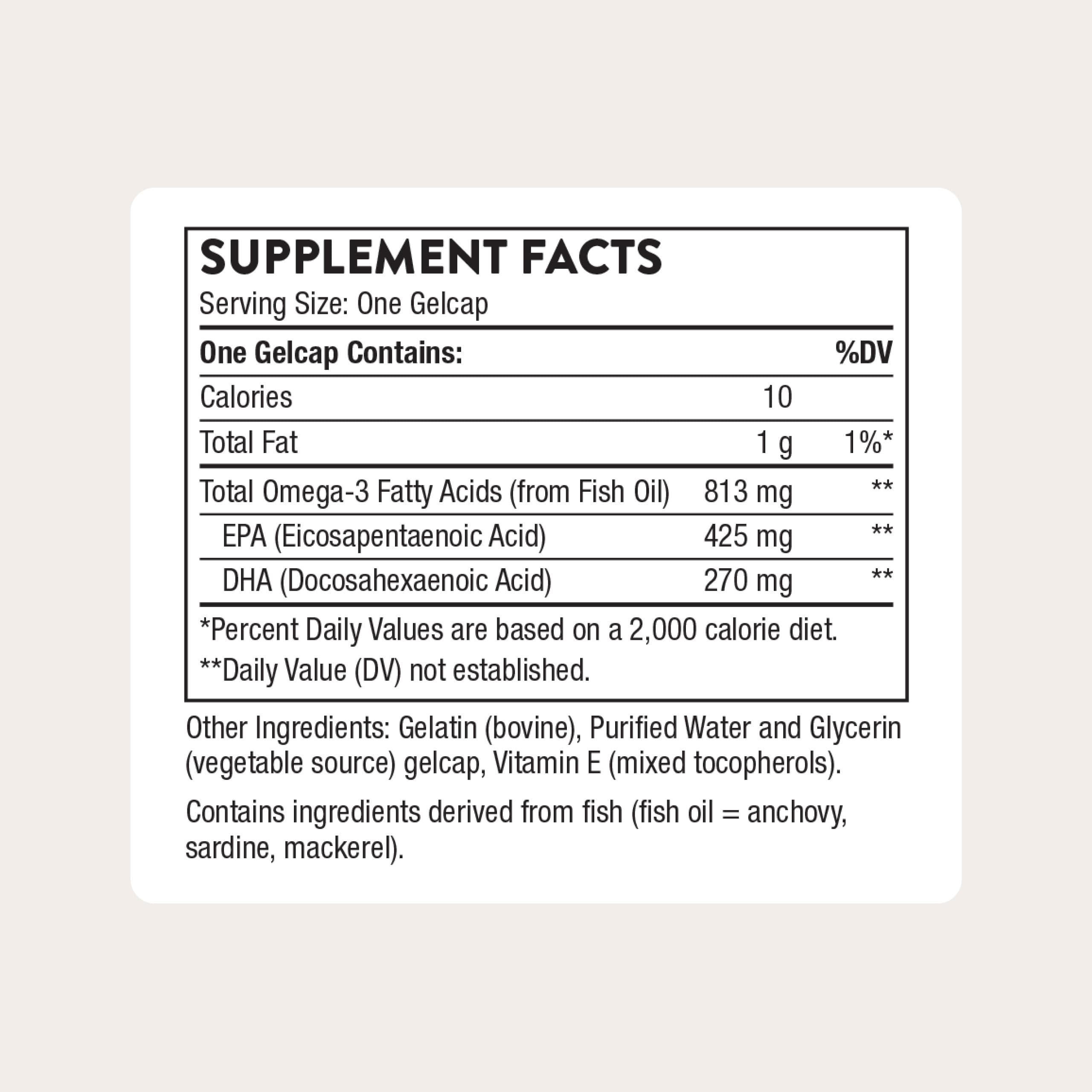 THORNE Super EPA, Omega-3 Fish Oil Supplement with EPA & DHA, 180 Softgels | Supports Brain, Joint & Heart Health, Promotes Healthy Skin*, EPA & DHA from Sustainably Sourced Fish, NSF Contents Certified