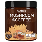 Mushroom Coffee | Enhanced Focus, Boosted Immunity, Improved Energy | 6 Adaptogenic Mushrooms: Cordyceps, Reishi, King Trumpet, Shiitake, Lion's Mane & Turkey Tail | 30 Servings