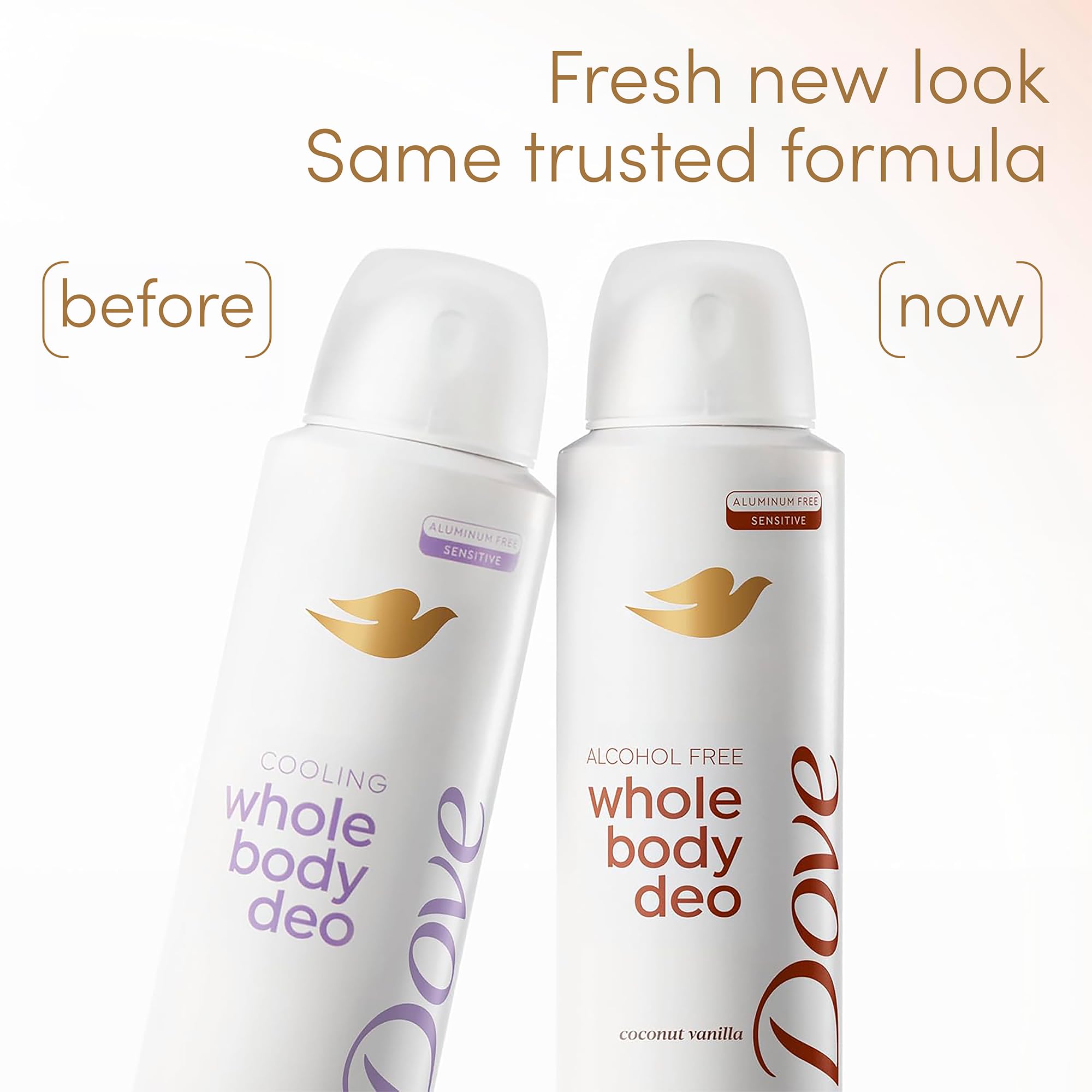 Dove Whole Body Deodorant Spray, Alcohol Free, Coconut Vanilla, 4 oz | Alcohol Free, Scent: Coconut Vanilla