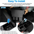 Buy now Autorder Center Console Storage Box for Suzuki Jimny JB64W/JB74W 2018-2025 Accessories Armrest Box Replacement with Cup Holder Insert at indiglob india