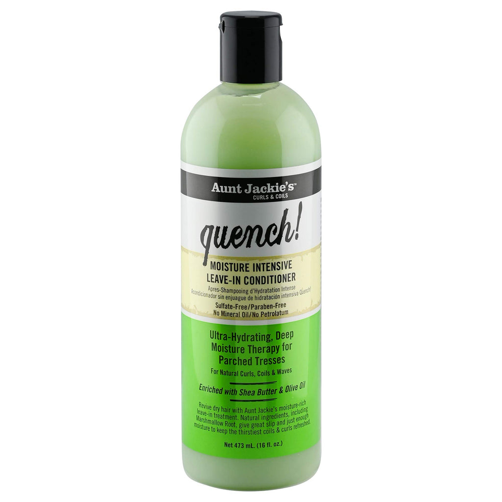 Aunt Jackie's Quench Moisture Intensive Leave-in Conditioner, Shea butter & Olive Oil, 8 Fl.Oz - Pack of 3