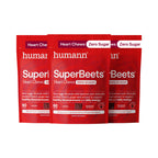 HumanN SuperBeets Heart Chews Zero Sugar, Pomegranate Berry Flavor, 180 Ct | Blood Pressure Support, Nitric Oxide Support, Heart Health & Energy, Non-GMO Beet Root Powder, Grape Seed Extract, Once Daily
