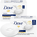 Buy now Dove Soap, Original Beauty Bar 2-Pack (8 Soap Bars) – 3-in-1 Moisturizing Face, Body & Hand Soap, 3.17 Oz Ea at indiglob india