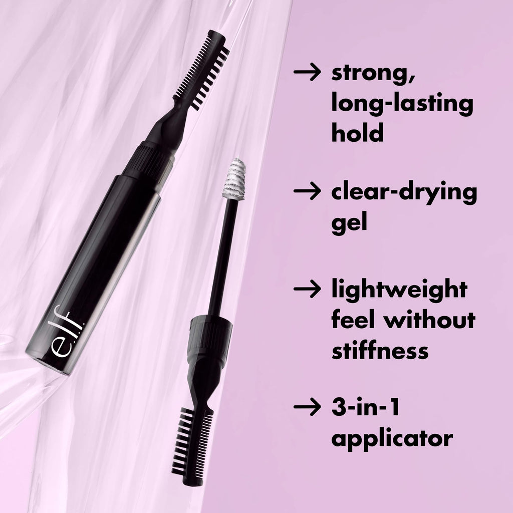 e.l.f. Brow Laminating Gel | Strong-Hold, Clear-Drying & Water-Resistant Brow Gel Creates Laminated Brows, Comb & Sculpt Brows, Vegan & Cruelty-free