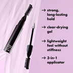 e.l.f. Brow Laminating Gel | Strong-Hold, Clear-Drying & Water-Resistant Brow Gel Creates Laminated Brows, Comb & Sculpt Brows, Vegan & Cruelty-free