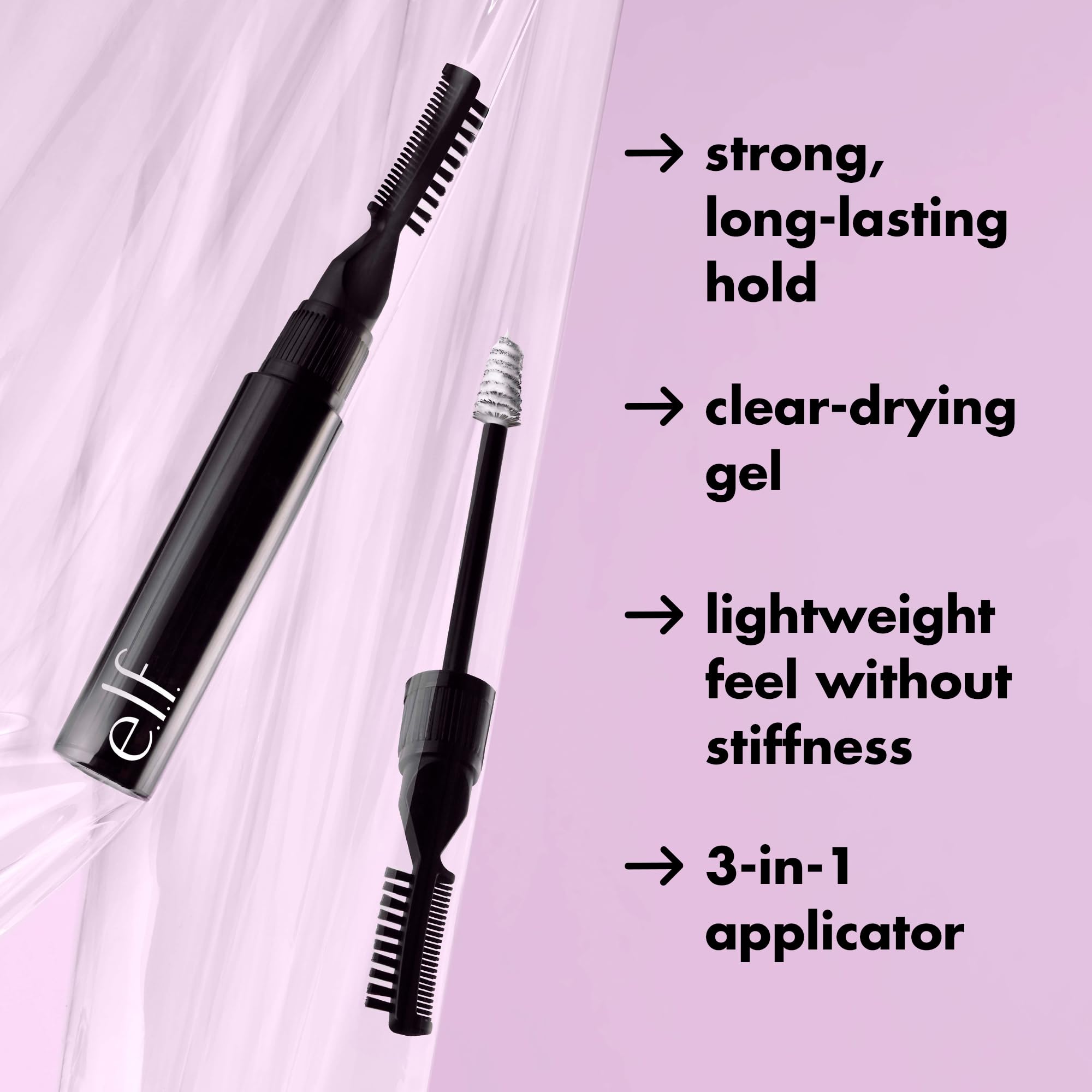 e.l.f. Brow Laminating Gel | Strong-Hold, Clear-Drying & Water-Resistant Brow Gel Creates Laminated Brows, Comb & Sculpt Brows, Vegan & Cruelty-free