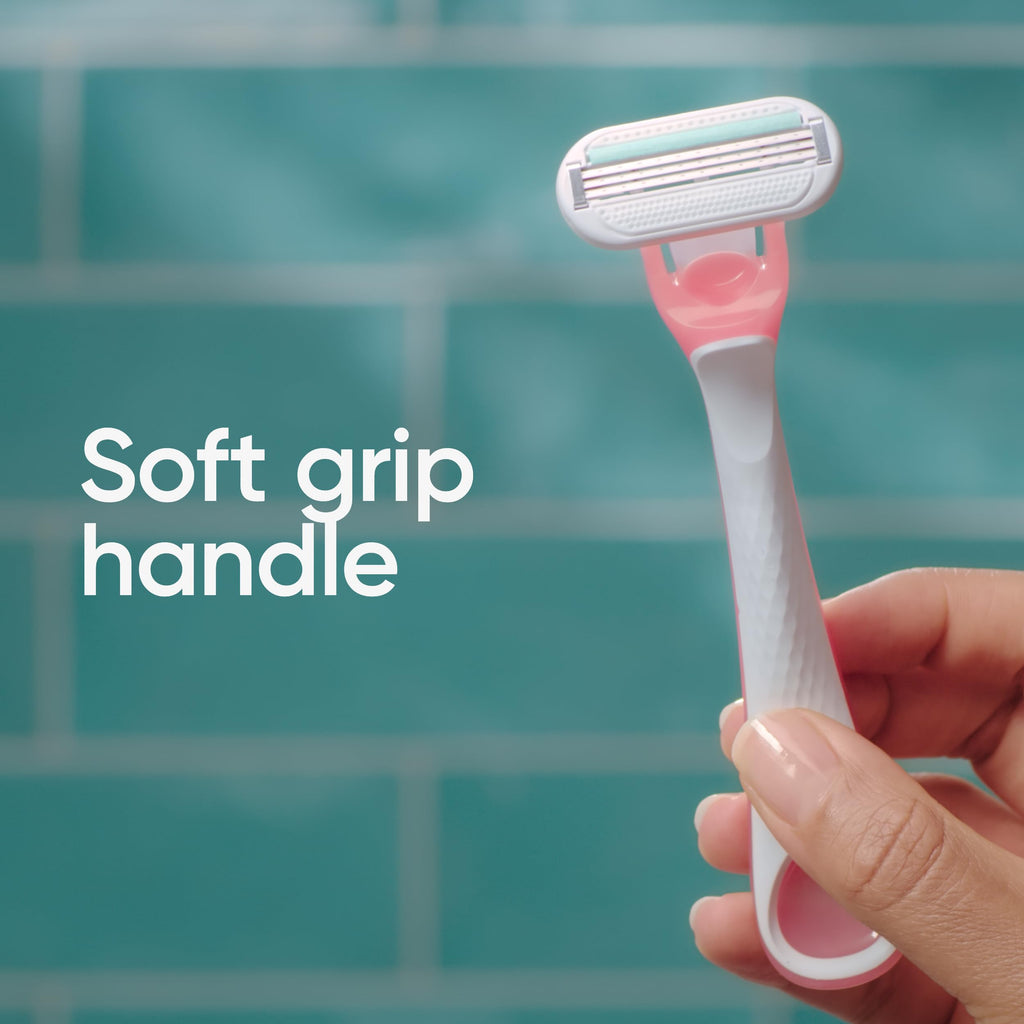 Gillette Venus Sensitive Disposable Razors for Women with Sensitive Skin, 6 Count, Delivers Close Shave with Comfort