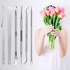 7-Pack Ingrown Toenail Tool Kit - File, Lifters, Surgical Safe Pedicure Tools for Nail Treatment & Pain Relief