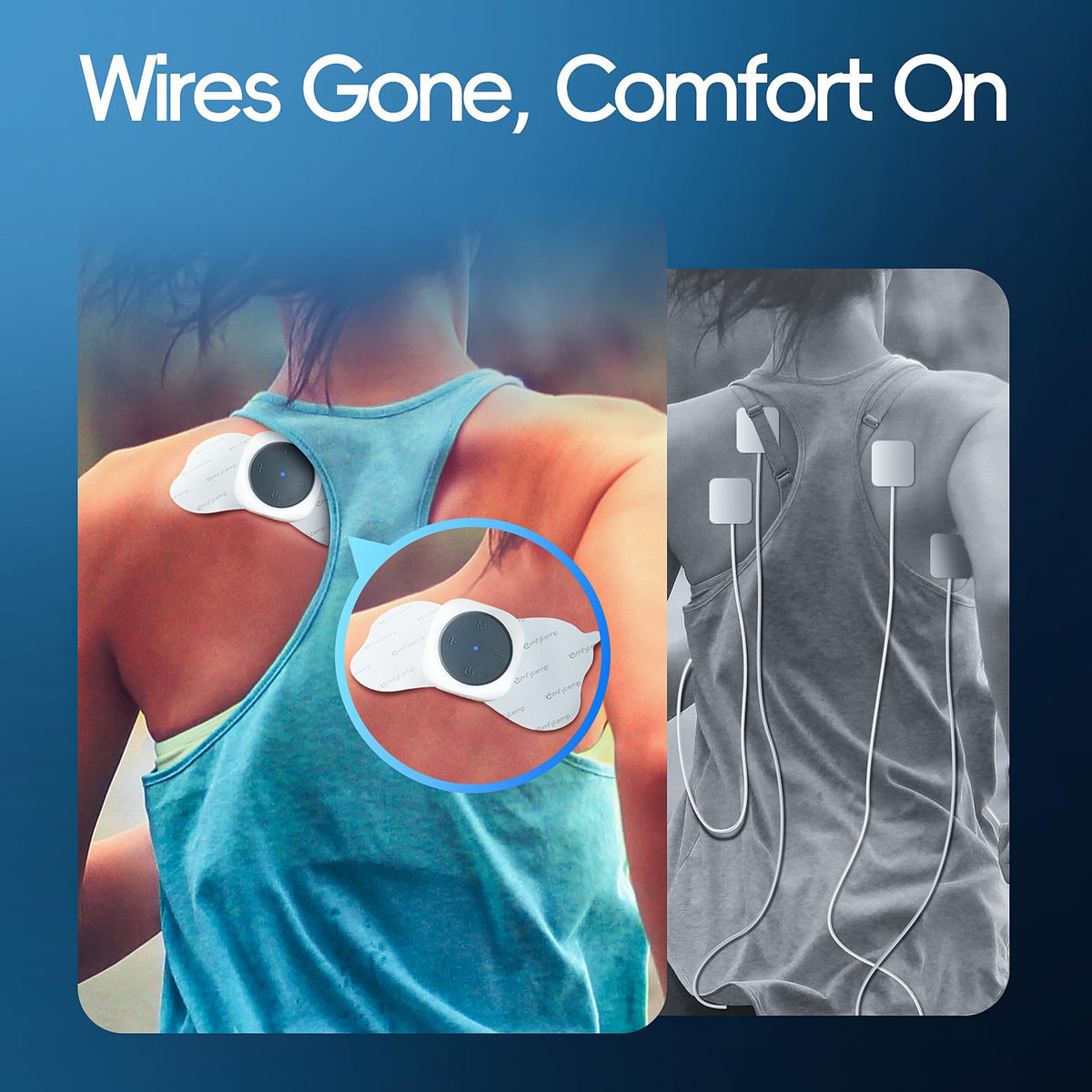 Comfytemp 30 Modes Wireless TENS Unit Muscle Stimulator for Pain Relief