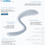 Buy now IntiMD VWELL Arc Silicone Vibrating Wand Erognomic for Therapist and Home Use Women Rechargeable at indiglob india