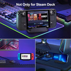 Buy now KUNSLUCK Stand Base for Steam Deck/Nintendo Switch 2, Steam Deck Stand with Anti-Slip Silicone Pad (Black) at indiglob india