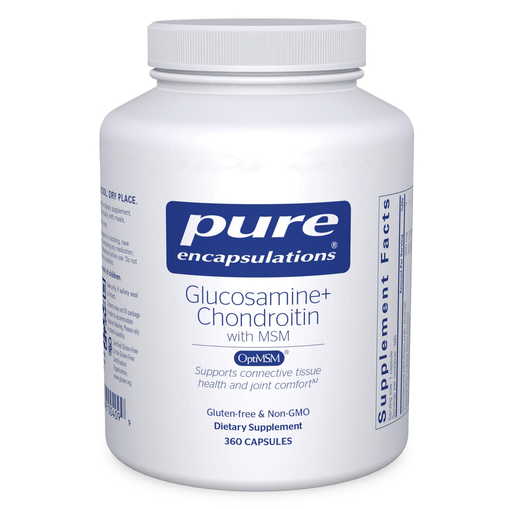 Pure Encapsulations Glucosamine Chondroitin with MSM, 60 Capsules | Supports Joint Health and Normal Cartilage Formation*, Maintains Enzyme Activity, Gluten-Free and Non-GMO