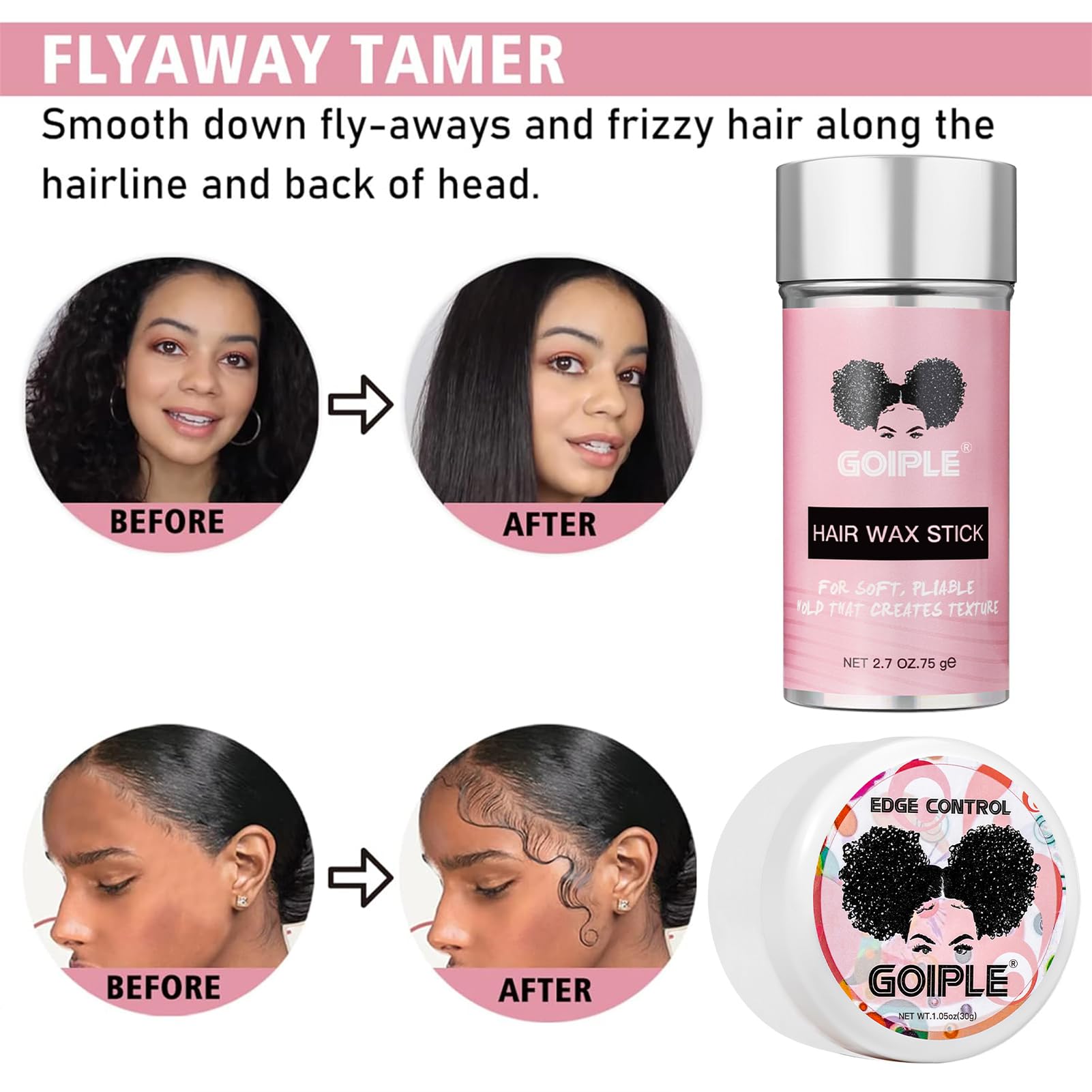 Wig Accessory Essentials Kit Lace Front Wig Glue & Remover, Wig Caps, Elastic Band, Hair Wax Stick, Edge Control, Edge Brush, Hair Shear Dermaplanning Razor Tool and Edge Scarf - 10PCS