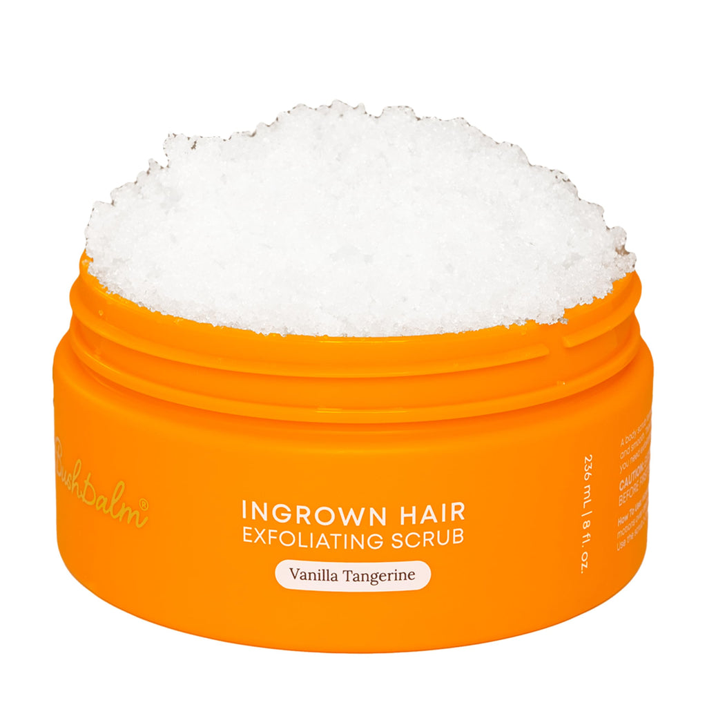 Bushbalm Dark Spot Exfoliating Body Scrub - Bermuda, 236ml | Brightening & Exfoliating Sugar Scrub for Dark Spots & Uneven Skin Tone. Formulated with Naturally-Derived Ingredients