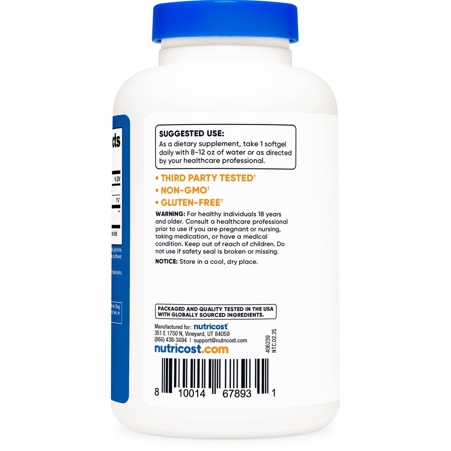 Nutricost Ubiquinol Softgels (100mg Per Serving) 120 Softgels, Gluten Free | Superior Absorption Antioxidant, Active Form of CoQ10, GMO-Free