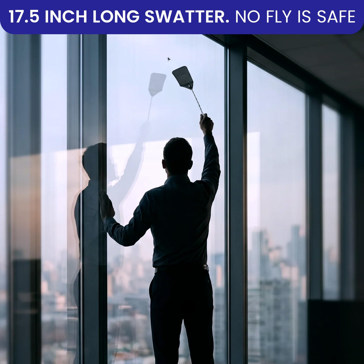 2 Leather Fly Swatter for Indoors. Long Handle, Heavy Duty Fly Swatter Manual Multi Pack. Flyswatters Heavy Duty Flyswatter 2 pack. Flies Swater Includes 4 Sticky Window Bug Traps. Mata Moscas Outdoor