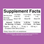 MARYRUTH'S Organic Elderberry Liquid Drops for Adults & Kids, Immunity, 1oz | 150mg Elderberry Extract, Sugar Free, Vegan, Non-GMO