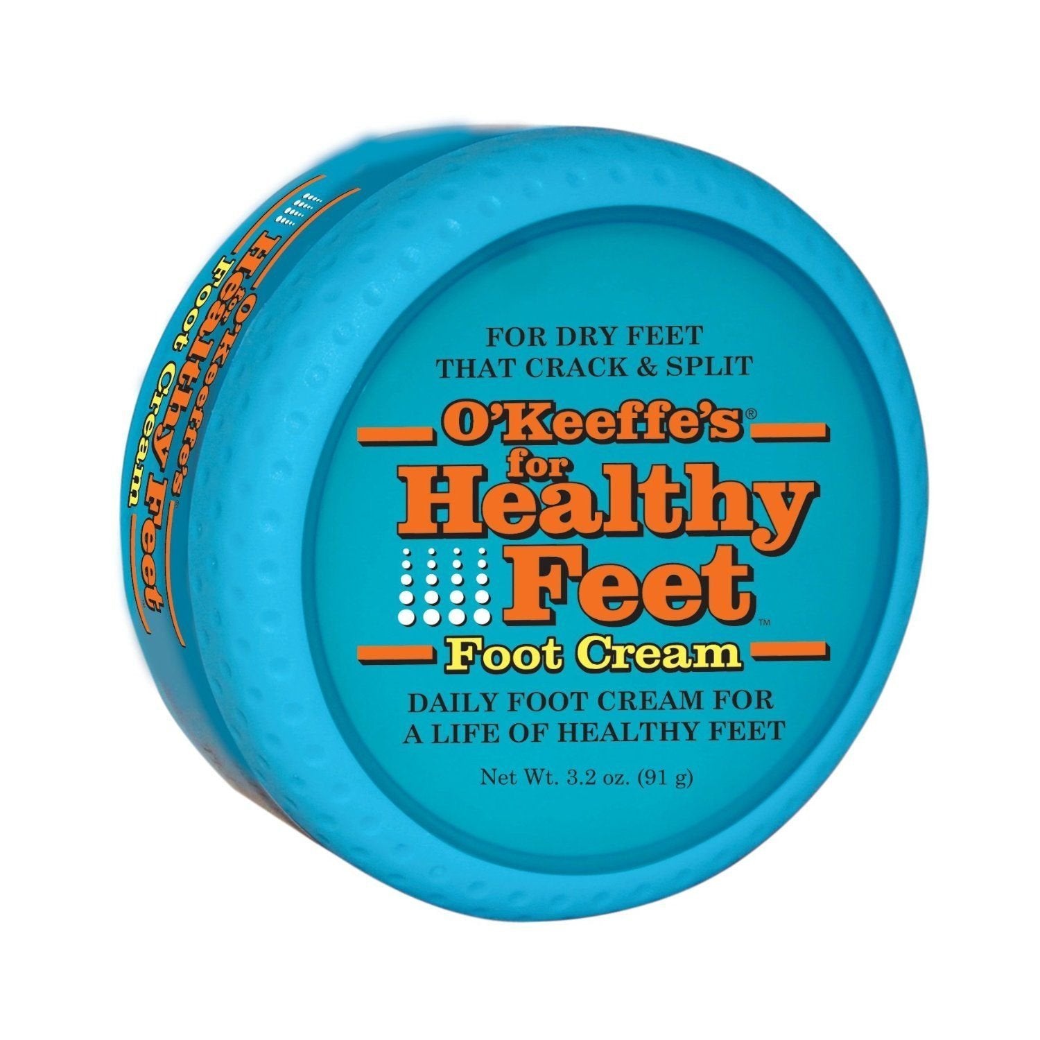 O'Keeffe's Healthy Feet Foot Cream, 3.2 oz Jar, 1-Pack For Extreme Dryness | Repairs Extremely Cracked, Dry Feet, Retains Moisture Levels, Hypoallergenic, Non-Greasy, Instantly Boosts Moisture