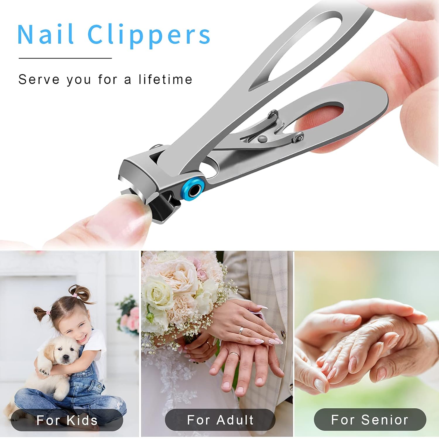Buy now Nail Clippers Set,Fingernail Toenail Clippers for Thick Nails,Nail Clipper for Adult Men Women Seniors at indiglob india