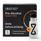 ZBiotics — Feel Better After Drinking, Wake Up Refreshed, Science-Backed, Patented Probiotic, Travel-Friendly, 3-Pack of 0.47 Fl Oz Bottles