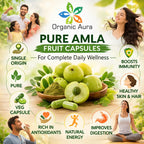 AMLA Capsules. 1000mg per Serving, 120 Veg Capsules. Raw Green Whole Superfood. All Natural, Fresh and Original. No GMO and Gluten Free.