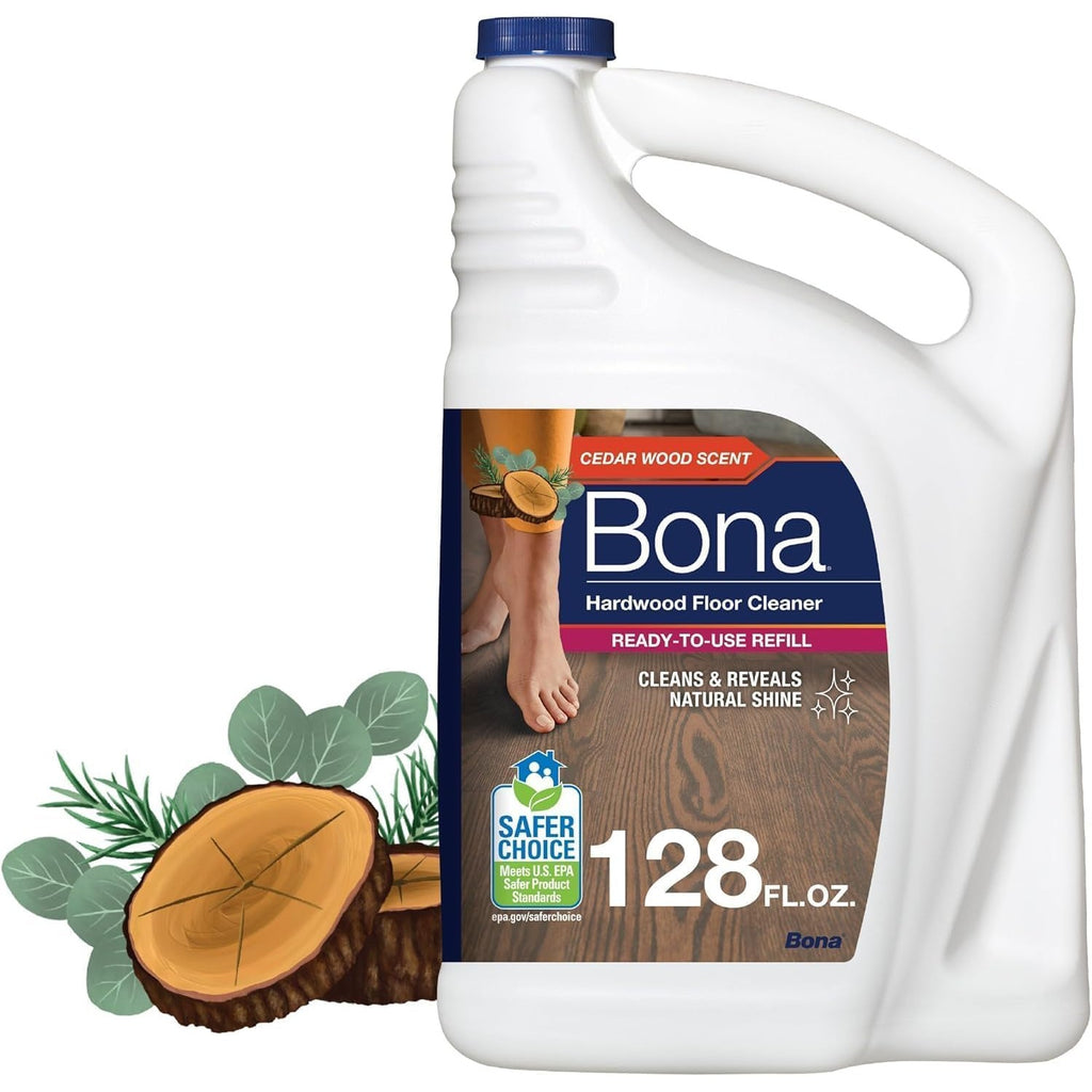 Buy now Bona Hardwood Floor Cleaner Concentrate, Cedar Wood Scent, 1 fl oz, Pack of 4 (Makes 128 fl oz) - Residue-Free Floor Cleaning Concentrate Spray Mop and Spray Bottle Refill - For Wood Floors at indiglob india