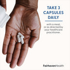 Fairhaven Health FertilAid for Men | Male Fertility Supplement for Count and Motility | Pre-Conception Support with L-Carnitine, CoQ10, Maca and Zinc | 90 Capsules | 1 Month Supply