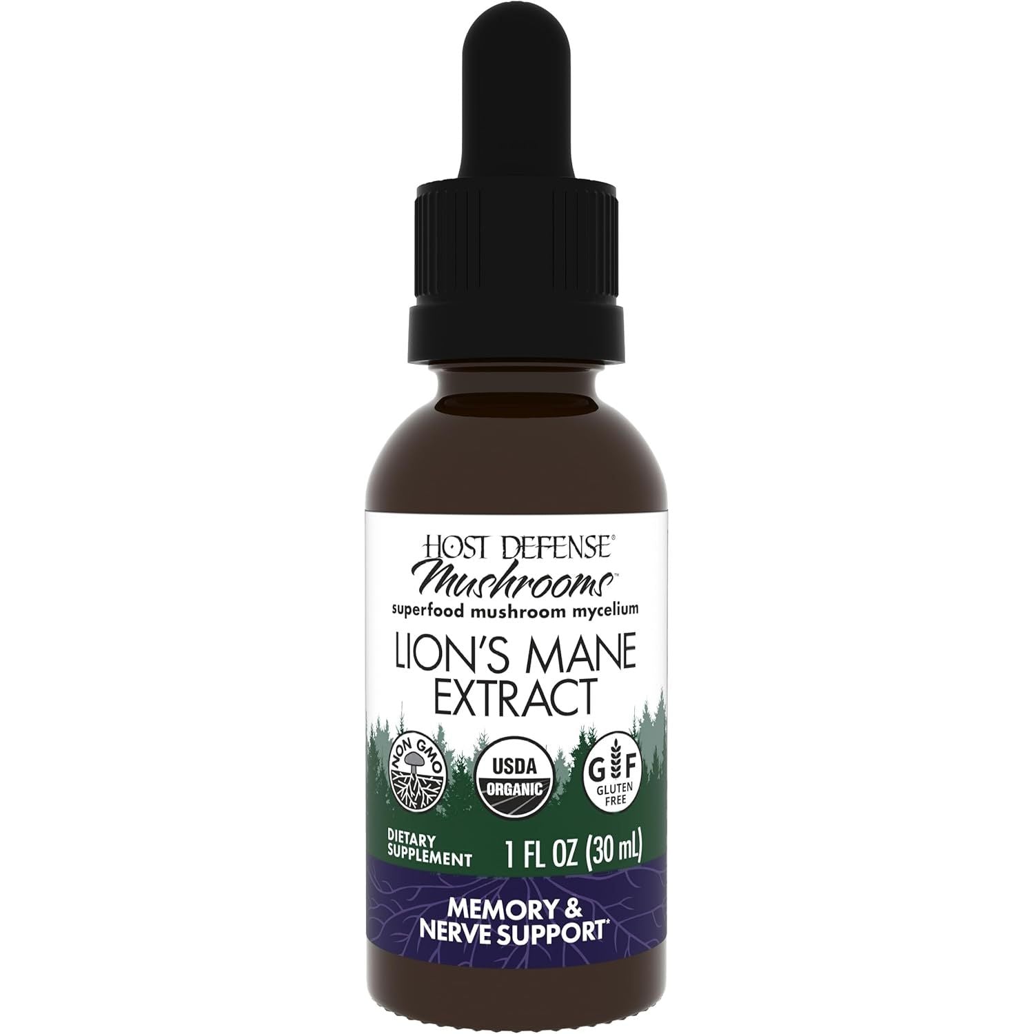Buy now Host Defense Mushrooms Lion's Mane Extract - Lion's Mane Liquid Supplement for Brain Health - Mushroom Support for Focus & Memory Function - Immune & Nervous System Support - 1 fl oz (30 Servings)* at indiglob india