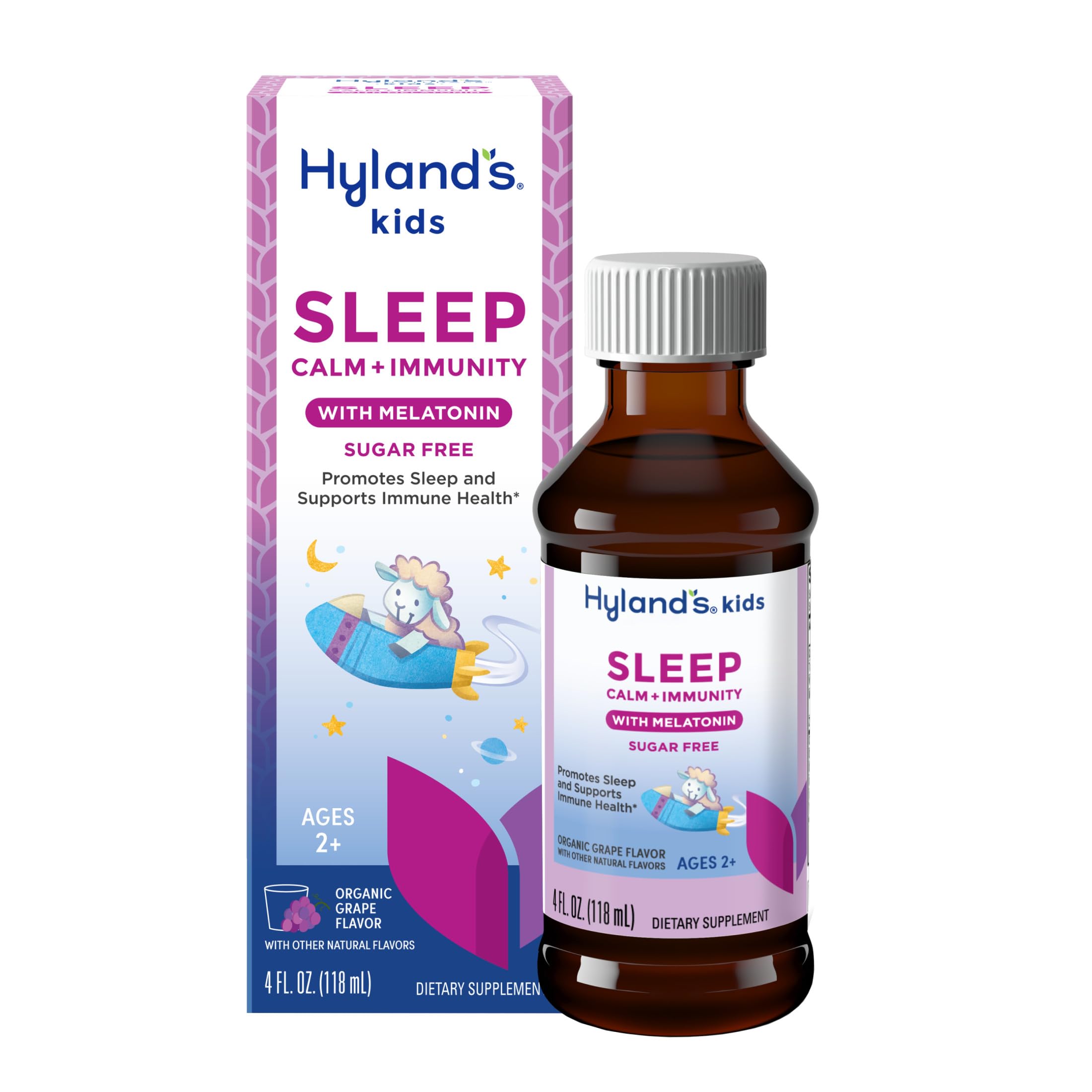 Hyland's Kids Melatonin-Free Sleep Support + Immune Health, Organic, 2+ 4oz