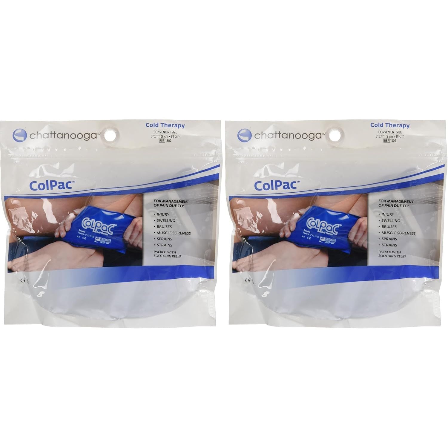 Buy now Chattanooga ColPac - Reusable Gel Ice Pack - Half Size - 7.5 in x 11 in (19 cm x 28 cm) - Cold Therapy - Knee, Arm, Elbow, Shoulder, Back - Aches, Swelling, Bruises, Sprains, Inflammation 3 x 11 Inch (Pack of 2) at indiglob india