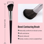 16 Color Contour Palette Makeup with 2 Brushes - Blush Highlighter Bronzer All-in-One Makeup Palette Contour Set - Face Cosmetics Gift, Holiday Beauty for Women (SET2)