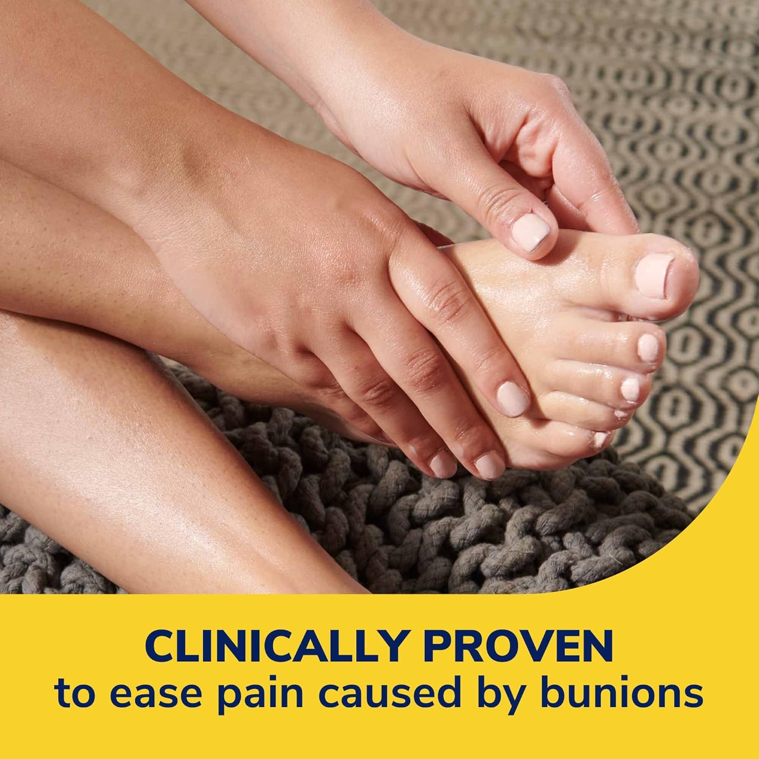 Buy now Dr. Scholl's BUNION CUSHION with Hydrogel Technology, 5ct // Cushioning Protection against Shoe Pressure and Friction that Fits Easily In Any Shoe for Immediate and All-Day Pain Relief at indiglob india