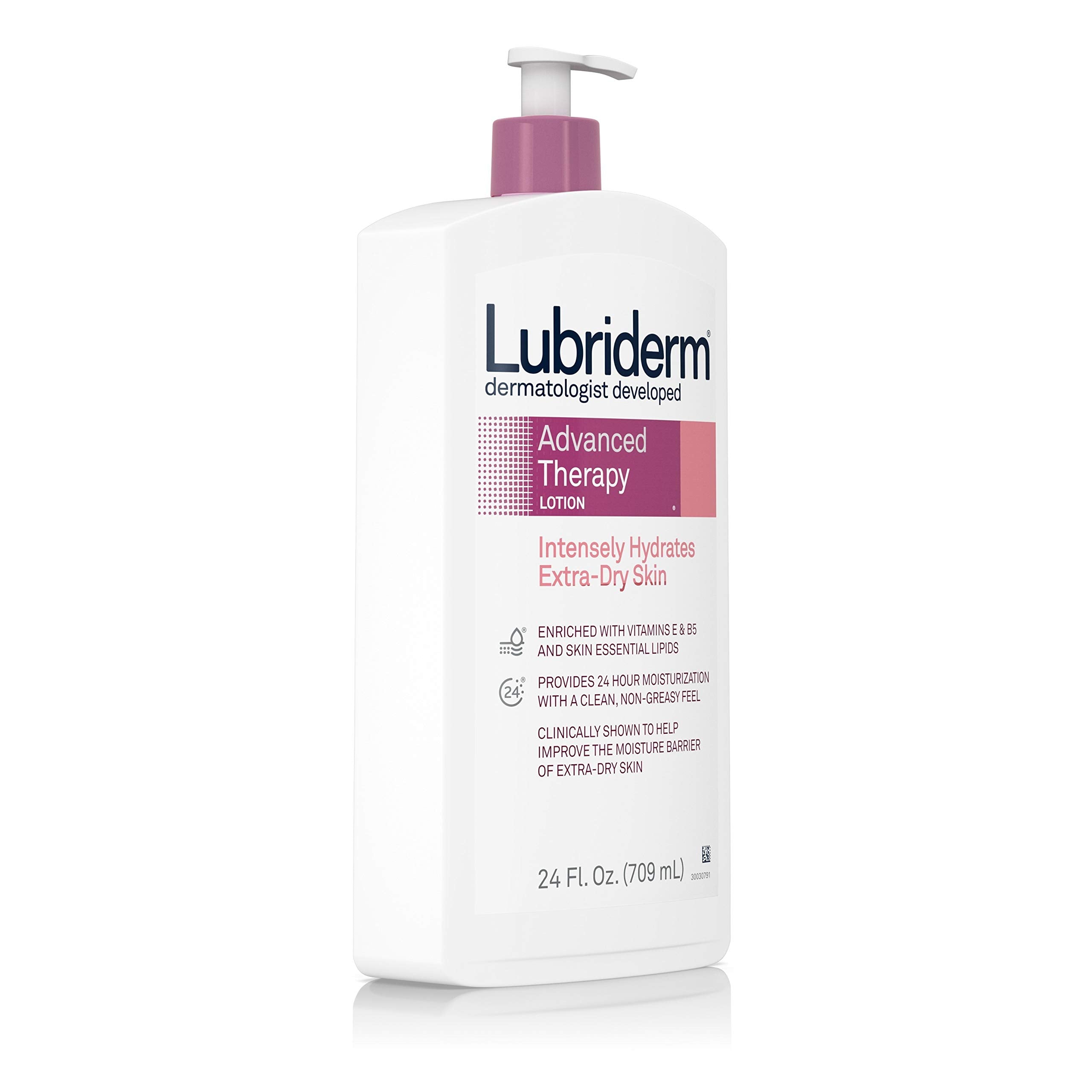 Buy now Lubriderm Advanced Therapy Moisturizing Lotion with Vitamins E and B5, Deep Hydration for Extra Dry Skin, Non-Greasy Formula, 24 fl. oz at indiglob india