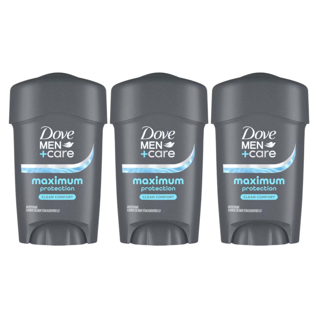 Dove Men+Care Clinical Protection Antiperspirant Clean Comfort 1.7 oz | For heavy sweating, Helps stay fresh & confident, With 1/4 moisturizers, Clean Comfort scent