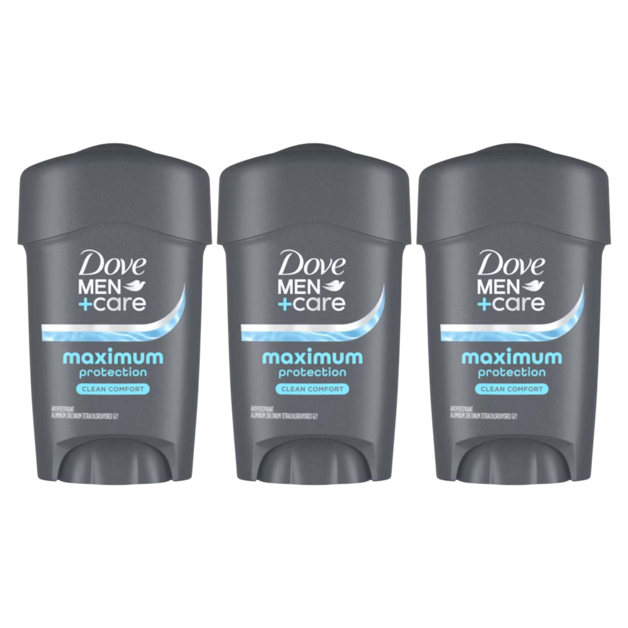 Dove Men+Care Clinical Protection Antiperspirant Clean Comfort 1.7 oz | For heavy sweating, Helps stay fresh & confident, With 1/4 moisturizers, Clean Comfort scent