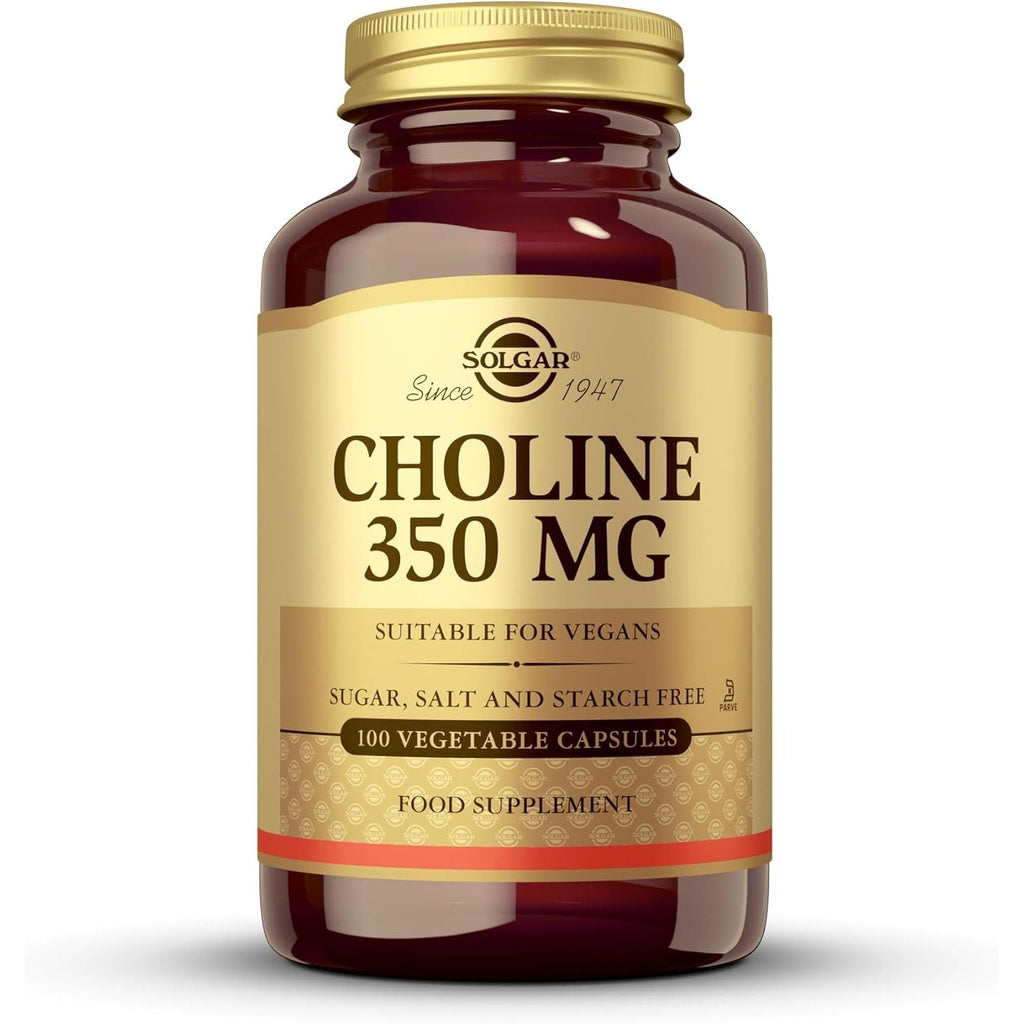 Buy now Solgar Choline 350 mg, 100 Vegetable Capsules - Supports Healthy Brain & Cellular Function - Vegan, Gluten Free, Dairy Free, Kosher - 100 Servings Default at indiglob india