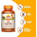 Buy now Sundown Red Yeast Rice 1200 mg, 240 Capsules at indiglob india