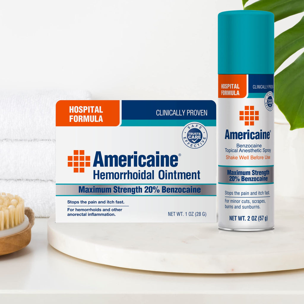 Americaine Hospital Formula Maximum Strength Benzocaine Spray, 2 Oz