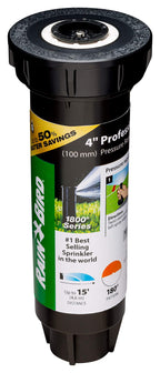 Rain Bird 1804HDSP25 PRS Pro Dual Spray Pop-Up, Half Circle, 8-15 Feet, 4"