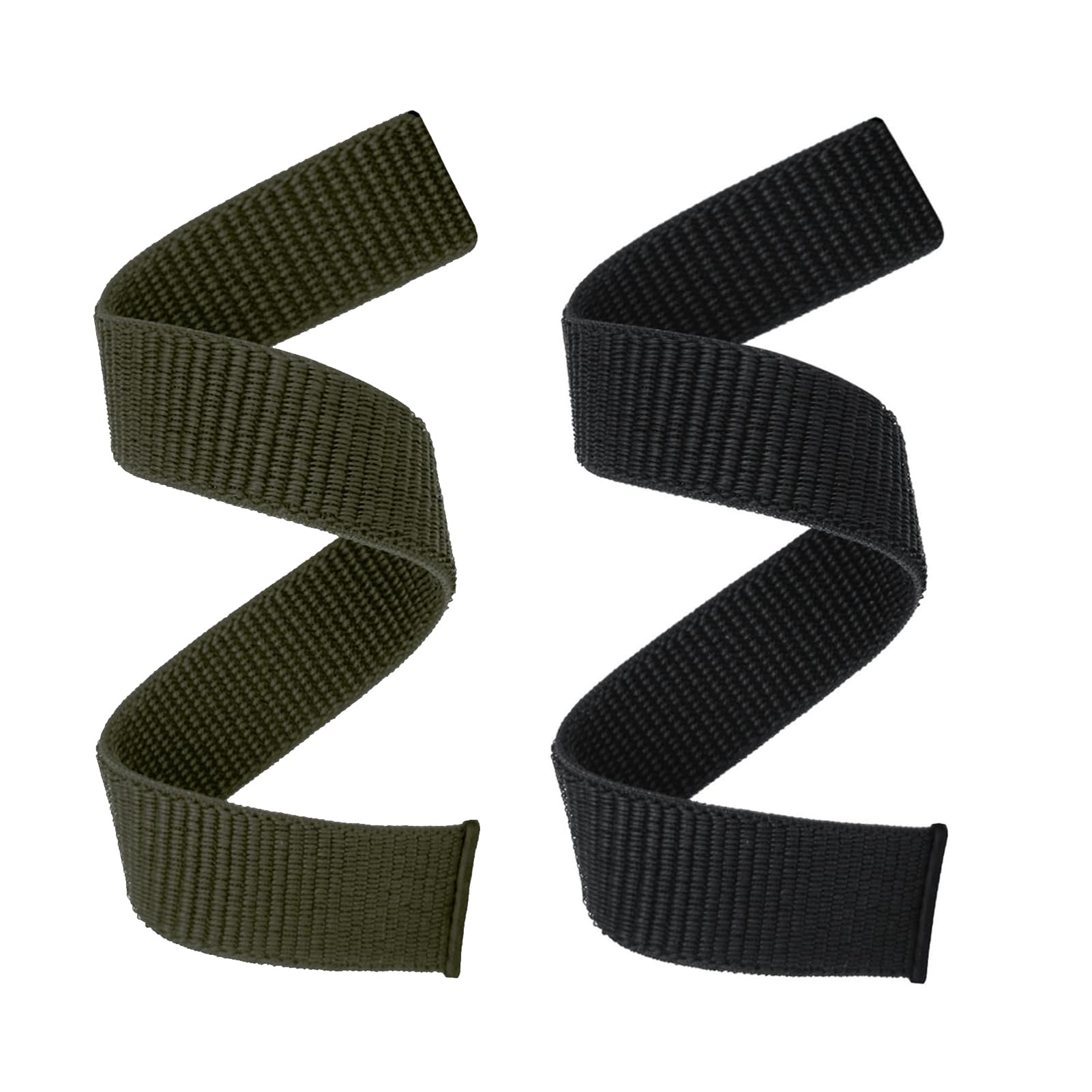 Buy now Abanen Hook and Loop Quick Dry Watch Band for Fenix 8 47mm/ epix Pro 47mm / Fenix 7/6/5, 22mm Woven Nylon Ultralight Sport Wristband Strap for Garmin Instinct 2, Instinct 3 45mm Black Green at indiglob india
