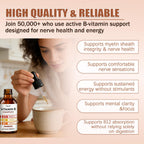 Nuvel Vitamin B Complex Drops with B12, B1, B6, Vitamin B Liquid Supplement