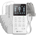 Buy now Etekcity 4-Channel Rechargeable TENS Unit â€“ Muscle Stimulator for Drug-Free Pain Relief, After-Exercise Relaxation, Physical Therapy, 8 Electrode Pads, Back, Neck, Shoulder, Sciatica, Period Cramps at indiglob india
