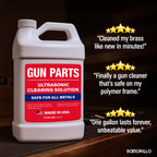 Ultrasonic Gun Cleaning Solution - Makes 8 Gallons and Safe for All Metals
