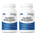 Fairhaven Health FertilAid for Men | Male Fertility Supplement for Count and Motility | Pre-Conception Support with L-Carnitine, CoQ10, Maca and Zinc | 90 Capsules | 1 Month Supply