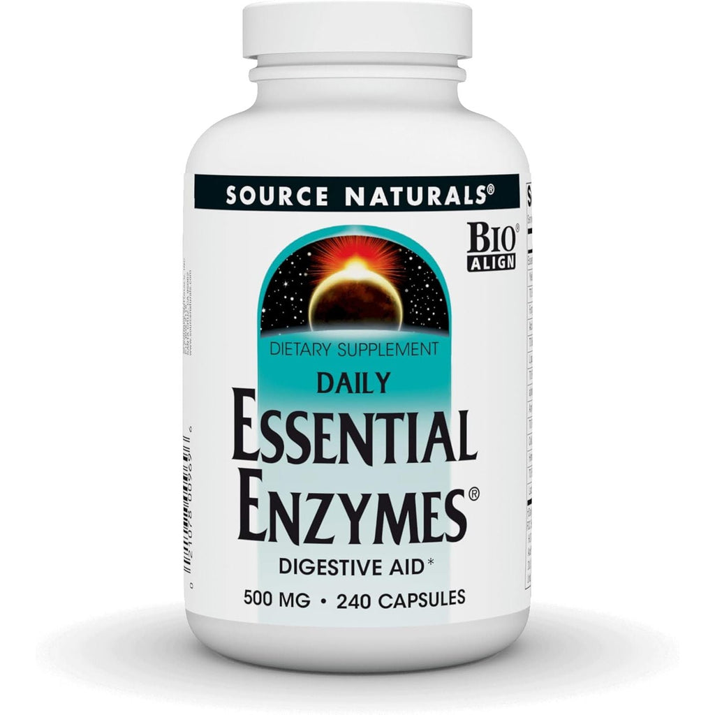Buy now Source Naturals Essential Enzymes 500mg Bio-Aligned Multiple Enzyme Supplement Herbal Defense for Digestion, Gas, Constipation & Bloating Relief - Supports Immune System - 240 Capsules 240 Count (Pack of 1) at indiglob india