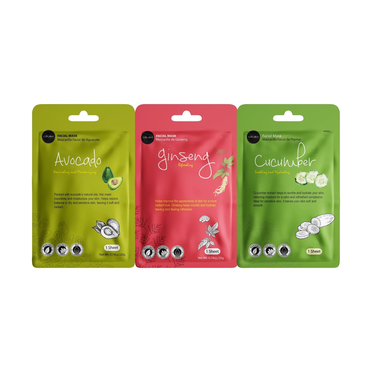 Buy now Celavi Essence Facial Sheet Face Mask Variety Set Classic Authentic Korean Moisturizing Skincare (12-Packs) at indiglob india